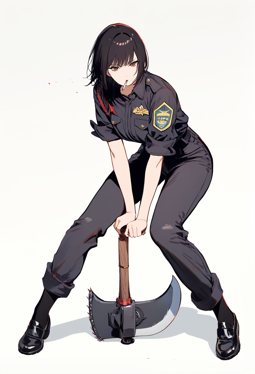 Chainsaw Man Hybrid OC in partial transformation