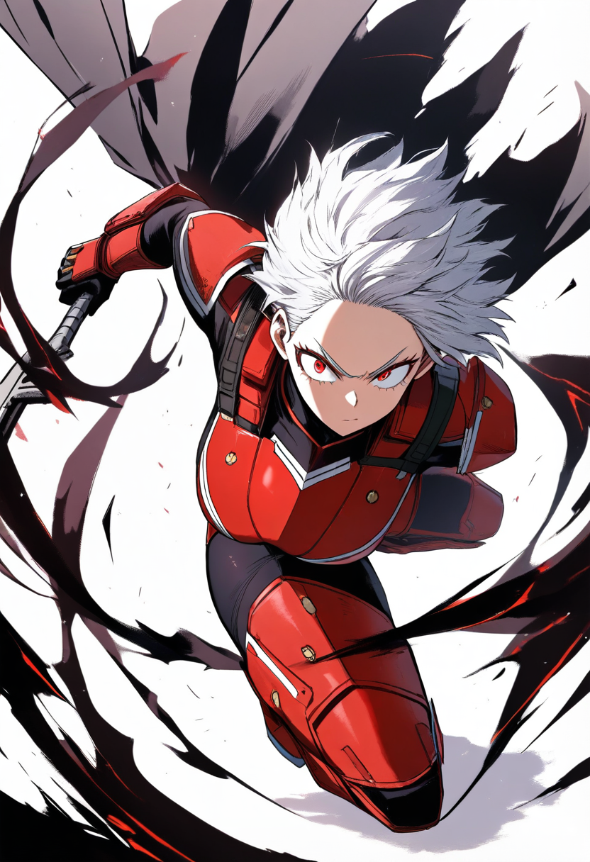 MHA-style character showing quirk activation effects