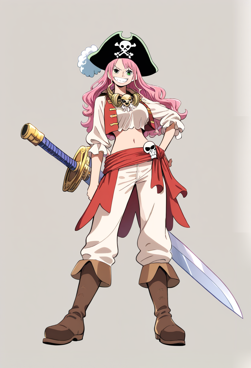 One Piece pirate OC with Devil Fruit powers activated
