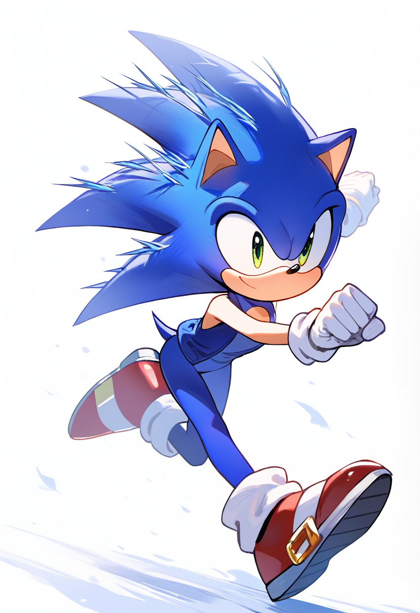 Custom Sonic hedgehog OC with unique quill design
