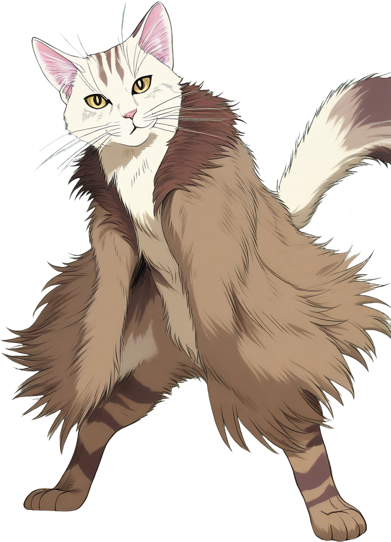 Warrior Cats OC in Clan territory environment